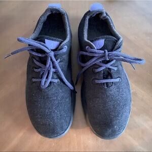 Allbirds Wool Runners Men Size 10 Gray Lace Up Comfort Running Shoes Black Sole